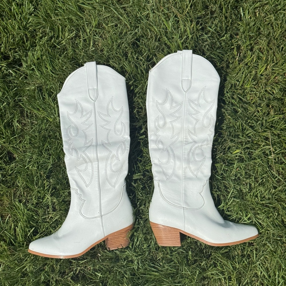BILLINI “URSON”  White Western Boots